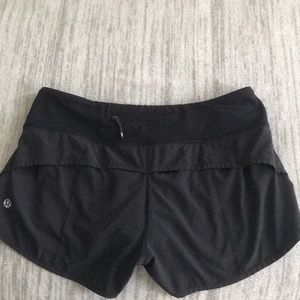 Black lulu lemon shorts
